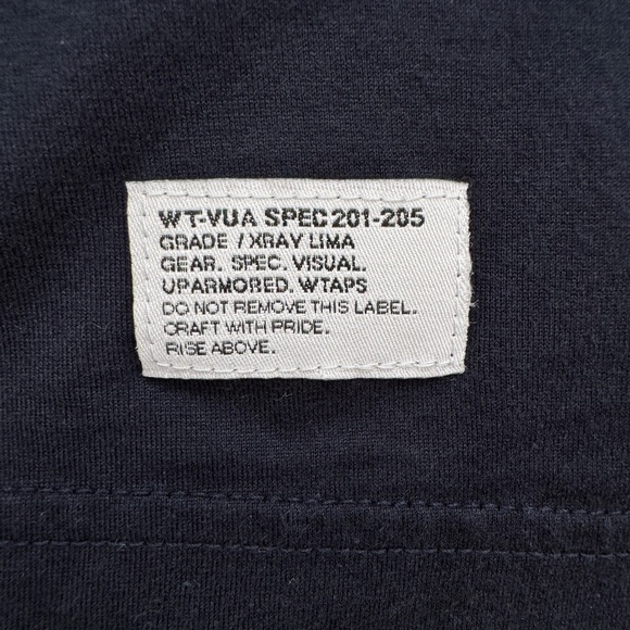 2010 WTAPS Blank SS Cotton Tee - Navy - XL - Picture 3 of 4